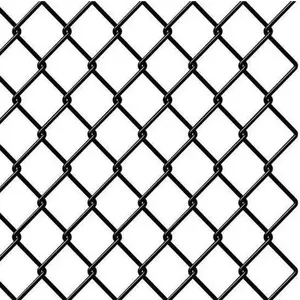 Direct Factory Hot Dipped Galvanized Chain Link Fence PVC Coated Cyclone Wire Mesh outdoor fence chain link panels for Sale