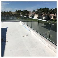 PRIMA Balustrade en verre courbée sur mesure à profil en U, rainure cintrée pour escaliers en colimaçon et contours d'extrémités de terrasses en arc