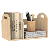 Hot Selling Wooden Tabletop Bookshelf Desktop Book Shelf Organizer Bookshelves Storage Rack for CDs/Magazine/Books Display