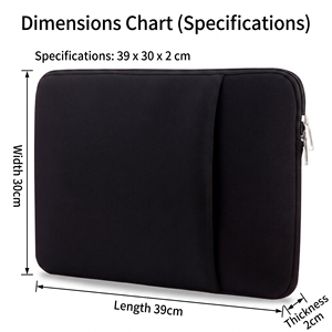 Custodia Protettiva Morbida in Neoprene Personalizzata, Sottile e Antiurto per Laptop con Tasca Frontale per MacBook e Uso Professionale - Product Image 4