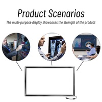 Kit de cadre tactile infrarouge YCLTOUCH 65 pouces en aluminium/plastique multi-touch pour distributeur automatique