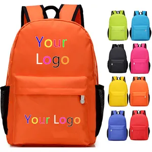 Factory Customizable Brand Logo Schoolbag backpack wholesale Custom materials School Bag Printing Logo Kid Bag 2D Custom Logo