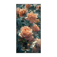 Haupt dekoration Luxus Rose Blumen Leinwand Malerei Wand kunst mit Rahmen Wand kunst Wandbild Innendekoration