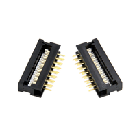 Kabel Pita Datar Abu-abu IDC 16P dengan Ekstensi Pitch 2*8P 2.54mm untuk Peralatan Elektronik Seperti Kabel Mekanis Layar LED
