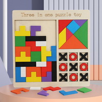 Niños geometría forma cognición a juego DIY 3D rompecabezas juegos de mesa bebé juguetes educativos de aprendizaje para niños niñas