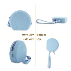 Silicone Handmade Zippered Mini Waterproof Portable Fashionable Coin Purses With <b>Wrist</b> <b>Strap</b> - Product Image 3