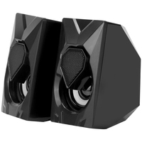 Mini-enceinte portable USB 2.0 OEM 6W avec son puissant et lumière RGB pour PC, jeux et ordinateur portable