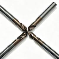 Foret de centrage et de perçage en carbure revêtu TiAlN CUFFNOD, haute précision, à une seule dent, 55-60HRC pour acier inoxydable, OEM ODM