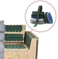 XUDAN Bande élastique de haute qualité et haute élasticité 5cm 7cm verte pour canapé, sangle de rembourrage élastique