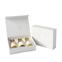 Boîtes cadeaux rigides haut de gamme avec logo personnalisé, gaufrage, doublure en éponge pailletée, sérigraphie, pelliculage mat, boîtes à rabat magnétique