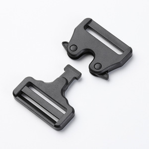 Jiuyuan Plastic POM Buckle Adjustable Black <b>Webbing</b> Buckle For Bag Schoolbag Accessories Safety Buckle - Product Image 2