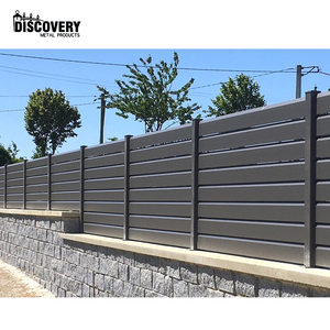 Prix bas Clôture <span class=keywords><strong>en</strong></span> aluminium métallique pour jardin extérieur pour villa Panneau horizontal <span class=keywords><strong>en</strong></span> aluminium Clôture à lattes - Product Image 6