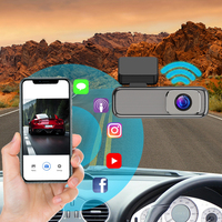 Coview Sudut Lebar 135 ° +110 °   Kamera Dasbor 2K+1080P Lensa Ganda Kotak Hitam Mobil dengan Layar IPS untuk Agen Senior