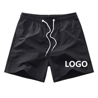 Short de bain d'été à taille élastique, coupe et couture personnalisées Short de bain Fitness Gym Sport Running 100% Polyester Beach Swim Shorts pour hommes