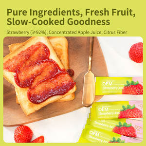 OEM ODM Bubble Tea Ingredients Biscuits Fruit <strong>Jam</strong> Ice Cream Desserts 1KG No Added Sucrose Strawberry <strong>Jam</strong> - Product Image 3