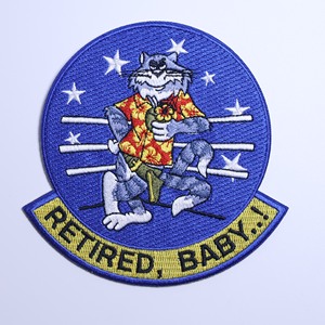 Distintivi Ricamati Personalizzati per Abbigliamento di Squadre Tattiche, Patch TOMCAT Distintivo per Spalla Giacca Squadroni di Caccia USA - Product Image 5