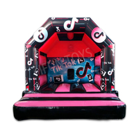 Location de château gonflable pour fête à thème TikTok avec toboggan Combo gonflable Tiktok Disco Jumping Bouncy House pour événement