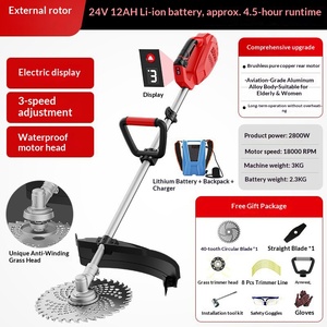 Désherbeuse agricole à dos haute puissance DIY Orchard avec batterie au lithium pour la remise en état et l'aménagement paysager - Product Image 6