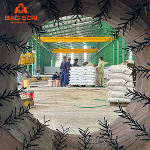 Meilleur réfractaire moulable 60% Al2o3 hydraulique collé Dense 2912F pour four de fonderie cheminée four poêle Forge doublure Vietnam - Product Image 5