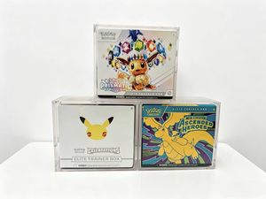 High Quality <b>Clear</b> Acrylic Elite Trainer <b>Box</b> Protector Transparent Game Cards Display Case Recyclable Collectibles <b>Gift</b> 5+8 MM - Product Image 4