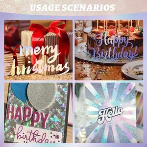 30 hojas de papel metálico a granel de 250gsm, pantalla recubierta de resina de colores mezclados, papel artesanal, invitaciones, decoraciones, suministros para álbumes de recortes A4 - Product Image 6