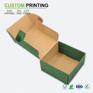 Op maat gemaakte groene Tuck Top golfkartonnen verzenddozen met zijflappen en stevig karton voor e-commerce, cadeauhandel, groothandel en bulklevering - Product Image 1