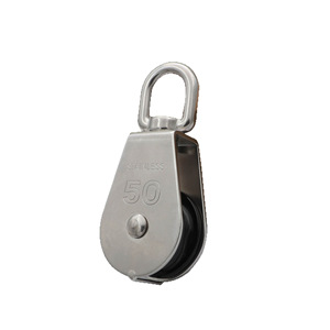 Poulie simple en acier inoxydable RICHWITS 50 mm pour levage maritime et utilisation avec filets de pêche - Product Image 5
