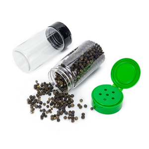 95ml 100ml Clear Plastic <strong>Spice</strong> Jars Reusable Pepper Shaker Bottle with Flapper Lids for Seasoning and Salt Storage <strong>Box</strong> Packed - Product Image 1