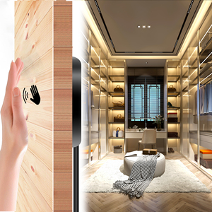 12V bảng gỗ thông minh LED <span class=keywords><strong>dimmer</strong></span> điều khiển tay quét Tủ ánh sáng bên trong liên hệ với cảm biến cảm ứng chuyển đổi - Product Image 6