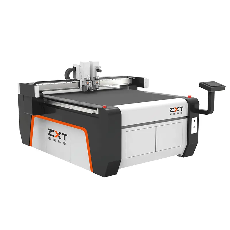 ZXT automatique couteau numérique CNC Composites industrie des matériaux PVC verre souple PVC tissu découpeuse à vendre