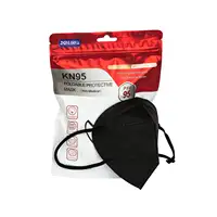 ZHONGJIANLE 5 kat koruyucu siyah renkli toz kumaş toptan katlanabilir KN 95 KN95 yüz Maskss maskesi mack