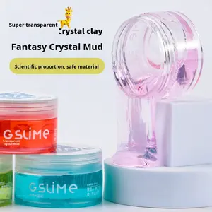 Slime de Cristal Transparente de Plástico de Alta Calidad, Seguro, Tipo Goma de Mascar, Educativo para Niños, para Abrazar, Descompresión - Product Image 3