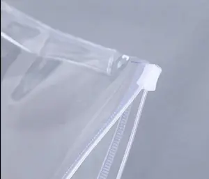 High Quality Clear Color PVC Block Zippers For Cleaning Products Package