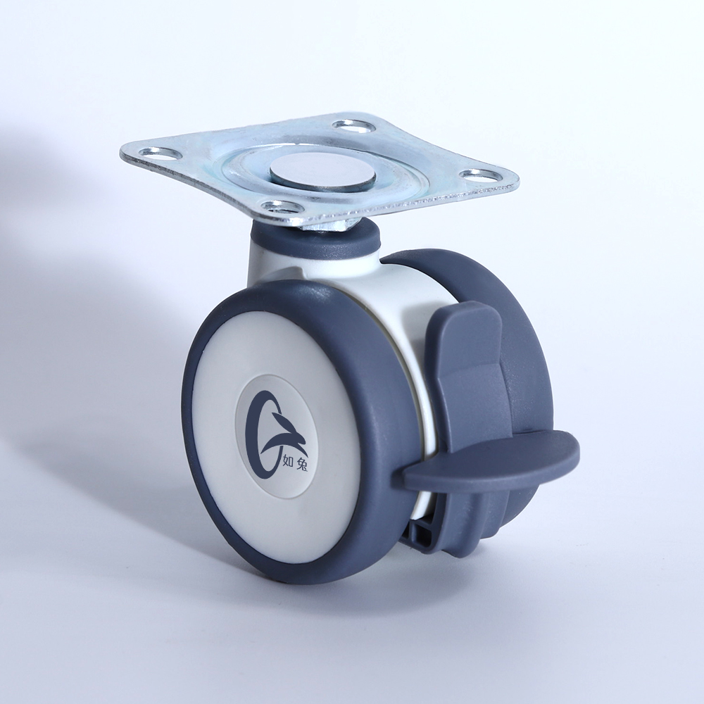 Roulette à plat avec frein