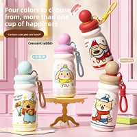 Thermos portable en acier inoxydable 316L à isolation sous vide pour étudiants, avec poignée élégante, design de dessin animé, 6-12 heures, tasse cadeau