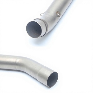 Tubo de Escape para Motocicleta Kawasaki Z750 Z800, Sección Media, Acero Inoxidable, Tubo Curvado de 10 cm de Diámetro, Pieza de Aislamiento Térmico - Product Image 4