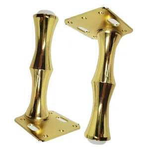 Sofa Bein 150mm Eisen Tapered Stuhl Unterstützung Gold Messing Stahl Möbel Füße Bett Bett Chrom Schrank Metall Sofa Bein