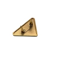 Plaque de marque triangulaire 41MM - Accessoire logo métallique pour sacs, sacs à main et chaussures