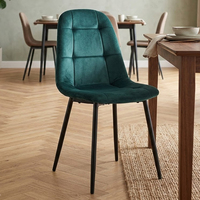 Échantillon Gratuit - Dernier Design Minimaliste Scandinave - Chaises d'Appoint en Velours pour Salle à Manger Moderne
