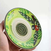 Râpe à gingembre, ail, oignon et fromage en céramique manuelle avec logo personnalisé, multifonction, facile à nettoyer, outils pour fruits et légumes
