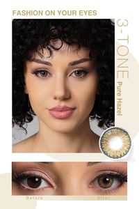 Amostra grátis 3 Tom Soft Lens Contatos Lentes de Contato Coloridas <span class=keywords><strong>Fresh</strong></span> New <span class=keywords><strong>Look</strong></span> Atacado OEM Paper Box Lentille Oculaire - Product Image 4