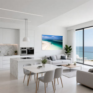 فنون حائط معدنية فاخرة من الألومنيوم مخصصة صور عالية الدقة منظر طبيعي جليدي مطبوعات معدنية لامعة من الألومنيوم صبغ التسامي لمعرض الفن - Product Image 6