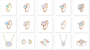 Nouveau Design Minuscule Bijoux 925 Argent Sterling 14k Plaqué Or Rose Naturelle Taillée en Poire Pierre De Lune Délicate Bague Pour Les Filles - Product Image 5
