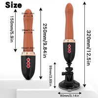 Hot Sale Fernbedienung Silikon Penis Dildo Vibrator Anal Elektro Schub Dildo Sex Maschinen gewehr Mit Saugnapf