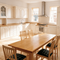 Meubles de cuisine sur mesure durables : Idée moderne pour l'intérieur de votre cuisine – Armoires de cuisine en bois massif, placages et comptoirs en bois
