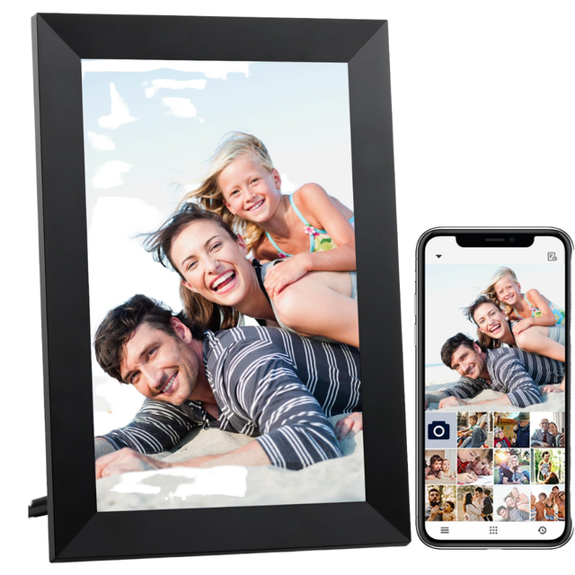 Wholesale 10.1 Inch Smart Picture Frame HD 1280*800 IPS Touch Screen With 32GB Storage Wifi Cloud Digital Photo Frame