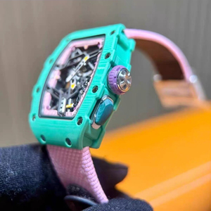 2026 Best Selling <strong>Women</strong> <strong>s</strong> Mechanical <strong>Watch</strong> RM0704 Unique Macaron Color Scheme Pink Strap Trendy <strong>Watch</strong> That Is All the Rage - Product Image 3