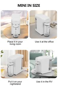 Système de filtre à <span class=keywords><strong>eau</strong></span> par osmose inverse de comptoir Purification en 5 étapes Mini purificateur <span class=keywords><strong>d</strong></span>'<span class=keywords><strong>eau</strong></span> portable RO avec <span class=keywords><strong>carafe</strong></span> en verre externe - Product Image 2