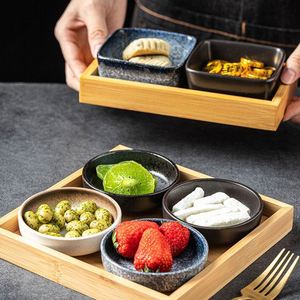 Japanese <b>Ceramic</b> Dipping Sauce Dish, Small Appetizer Seasoning <b>Plate</b>, Soy Sauce for Hotel & Homestay& Sushi Restaurant - Product Image 2