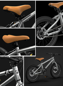 Vélo de montagne pour garçons de 16, 20 et <span class=keywords><strong>22</strong></span> <span class=keywords><strong>pouces</strong></span>, nouveau design, 8-12 ans, frein à disque, vitesse unique, cadre en acier, panier en plastique, ergonomique - Product Image 4